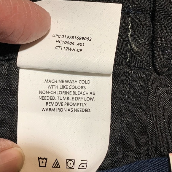 Haggar Men’s Dress Pants Size 40 x 29 Black Flat Front Slacks Stretch Fabric - Picture 10 of 11